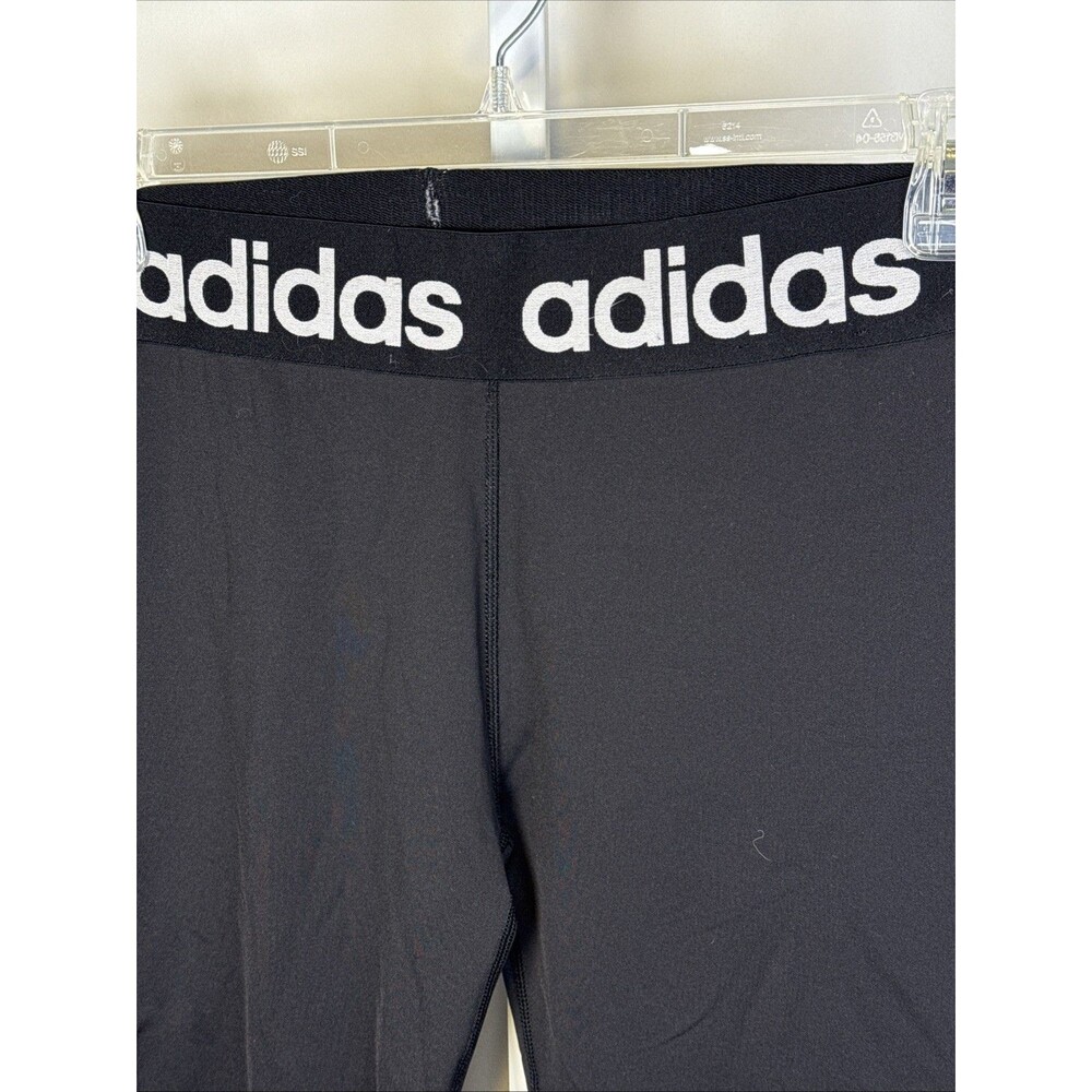 Adidas Climawarm Women's 7/8 Black Athletic Tights Size Medium Wide Band